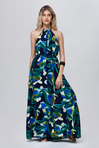 Funky Soul Halter Maxi Dress