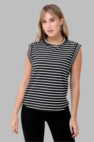 Funky Soul French Terry Stripes Top