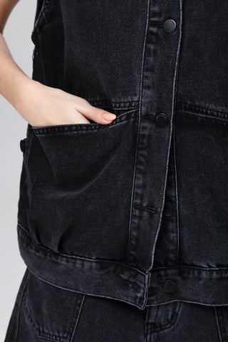 Funky Soul Oversized Denim Vest