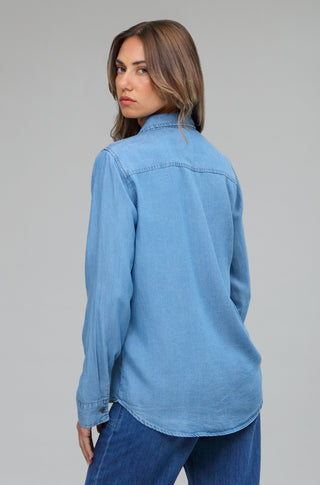 Funky Soul Classic Fit Light Weight Lyocell Button Front Long Sleeve Shirt