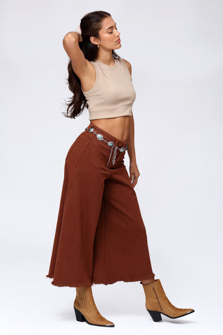 Funky Soul 2Pockets Cropped Palazzo Jean