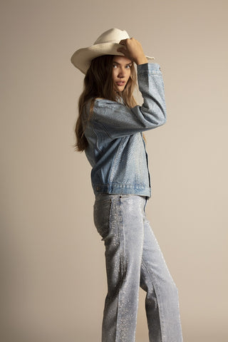 Funky Soul Studded Straight Leg Jean