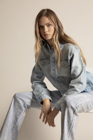 Funky Soul Studded Straight Leg Jean
