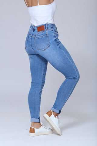 Funky Soul Stretch Hi Rise Skinny Denim Jean