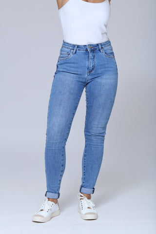 Funky Soul Stretch Hi Rise Skinny Denim Jean