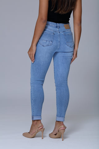 Funky Soul Stretch Hi Rise Skinny Denim Jean
