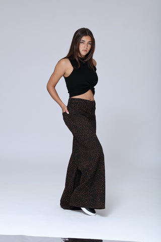 Funky Soul Skate Wide Animal Print Jeans