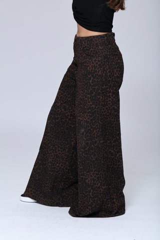 Funky Soul Skate Wide Animal Print Jeans