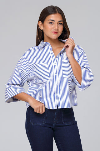 FUNKY SOUL STRIPES BOXY SHIRT