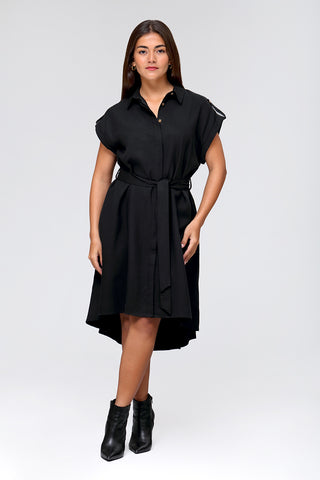 HIGH LOW SHIRT DRESS