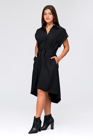 HIGH LOW SHIRT DRESS