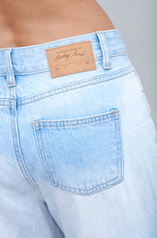 FS CREASED DETAIL WIDE LEG JEAN