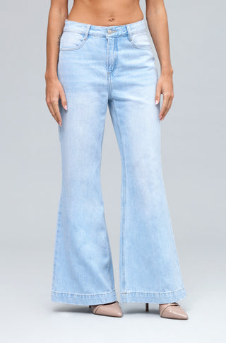 FS CREASED DETAIL WIDE LEG JEAN