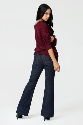 Funky Soul Seam Front Flare Jean
