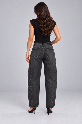 Funky Soul Connie Barrel Rhinestones Jean