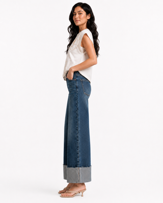 Funky Soul Ava Cuffed Straight Jean
