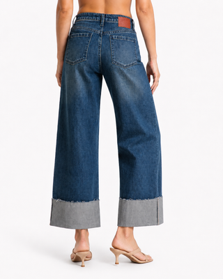 Funky Soul Ava Cuffed Straight Jean