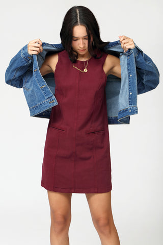 Funky Soul Color Denim Shift Dress