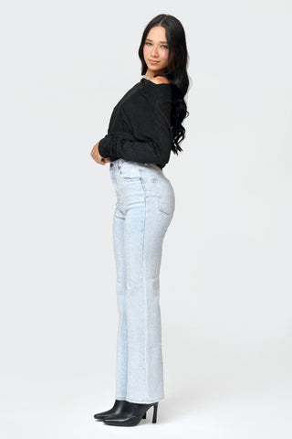 Funky Soul Studded Straight Leg Jean