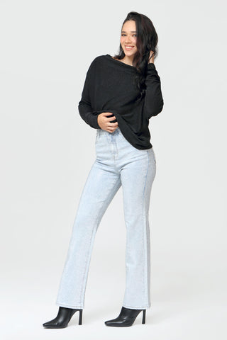 Funky Soul Studded Straight Leg Jean