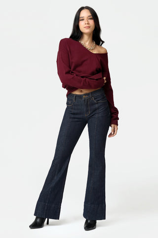 Funky Soul Seam Front Flare Jean