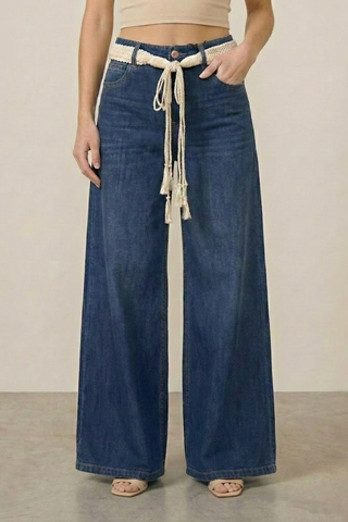 Funky Soul Louise Soft Touch Silk Wide Leg Jean