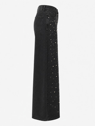 Funky Soul Lavinia Pearl and Rhinestone Straight Jeans