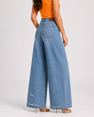 Funky Soul Gabriella Wide Leg Dog Bites Jeans