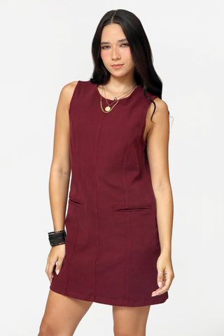 Funky Soul Color Denim Shift Dress