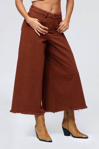 Funky Soul 2Pockets Cropped Palazzo Jean