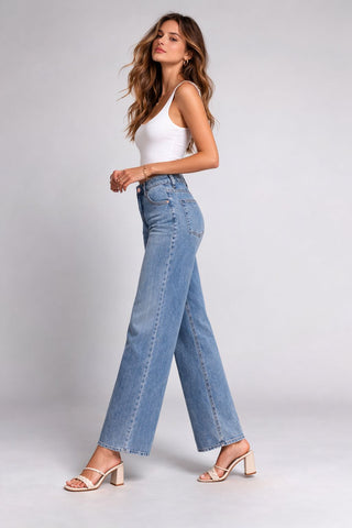 Funky Soul Jade Relax Straight Jean