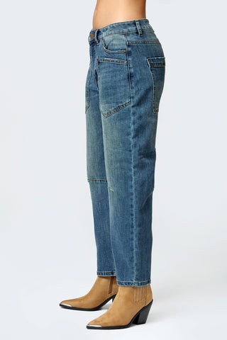 Funky Soul Barrel Jean with 4 Front Pockets