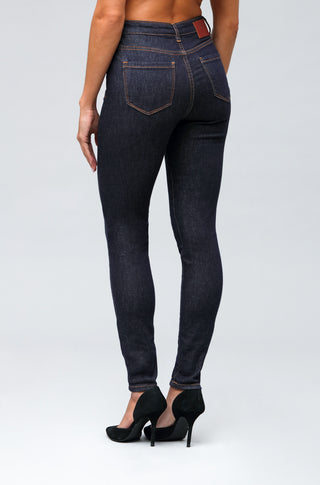 FUNKY SOUL STRETCH RAW DENIM MID RISE SKINNY DENIM JEAN