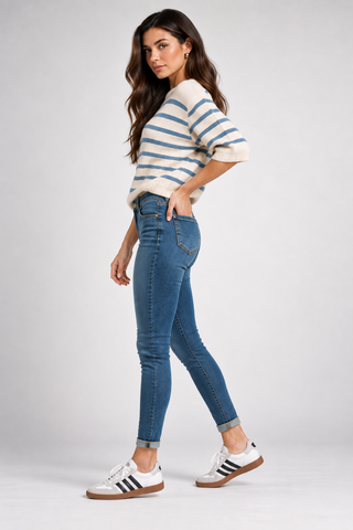 Funky Soul Green Wash Skinny Jean