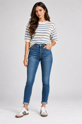 Funky Soul Green Wash Skinny Jean