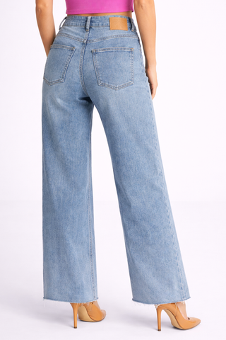 Funky Soul Alice 90's Crop Wide Straight Jean