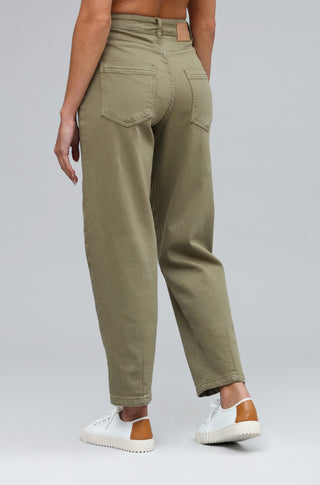 Kasia mom jeans back view in colored premium denim by Funky Soul