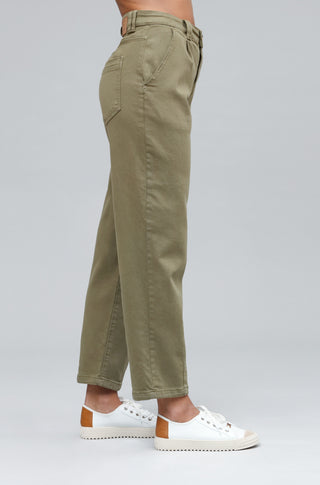 Kasia mom jeans side view showing relaxed fit by Funky Soul