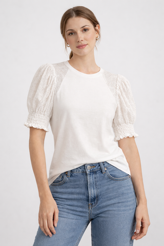 Funky Soul Lace Sleeve Knit Top